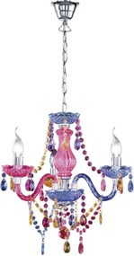 Lustră din metal cu abajur din sticlă acrilică ø 46 cm Lüster – Reality