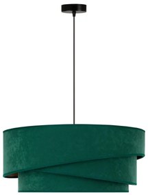 Lustră pe cablu Duolla KOBO 1xE27/15W/230V d. 45 cm verde/auriu