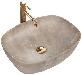 Lavoar Freja Marmura Beige ceramica sanitara - 51 cm