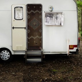 Draperie în culoare naturală din bambus 90x200 cm cu prindere la ușă Rhombus – Maximex