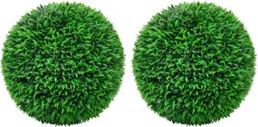 vidaXL Bile de arbuști cimișir artificiali, 2 buc., 55 cm