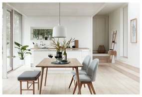 Set 2 ghivece din fier pe piedestal Hübsch Haggo, alb