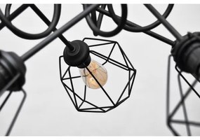 Lustră aplicată KARO 5xE27/15W/230V neagră