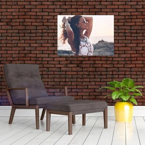 Tablou - Femeia pe plajă (70x50 cm)