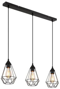 Lustră pe cablu Globo 15745-3H ZACHARY 3xE27/60W/230V