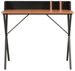 20274 vidaXL Birou, negru și maro, 80 x 50 x 84 cm