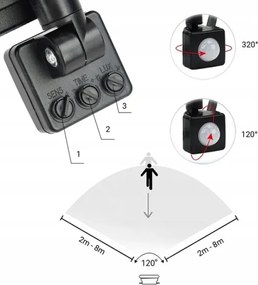 Proiector LED de exterior cu senzor LED/100W/230V 4000K IP65 negru