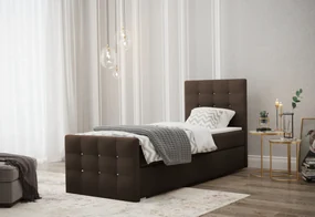 Expedo Pat tapitat boxspring MARTYN, 100x200, cosmic 10, dreapta