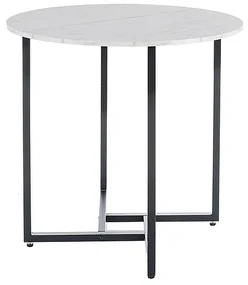 Masa rotunda de dining ALTO II 80 cm, decor marmura alba