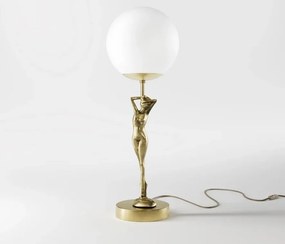 Lampa de masa figura feminina din alama Donne