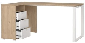 Birou cu blat cu aspect de lemn de stejar 100x150 cm Sign – Tvilum