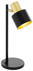 Lampă de masă Eglo 79375 FIUMARA 1xE27/60W/230V negru/auriu