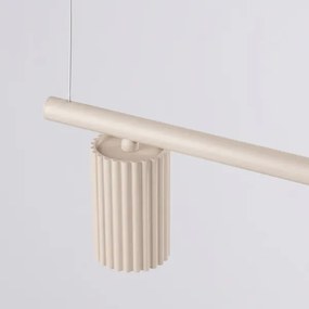 Sollux SL.2713 - Suspensie pe cablu KARBON 4xGU10/10W/230V crem