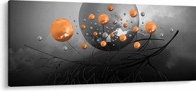 Tabloul cu bile portocalii (120x50 cm)