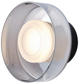Aplică LED/8W/230V 3000K negru/fumuriu