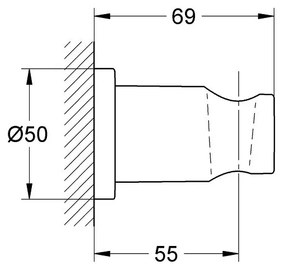 Suport para dus Grohe Rainshower auriu periat Cool Sunrise Auriu periat