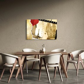 Tablou - Amintiri din Paris (90x60 cm)
