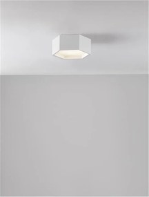 Plafoniera LED design minimal SAMBA alba