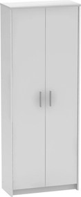 Dulap JOHAN 2 NEW 05, alb, DTD laminat, cu 2 usi, 73x34x186 cm