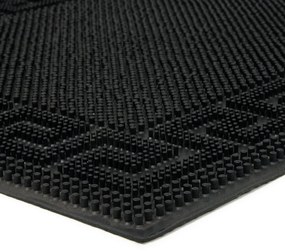 Covoraș de curățare din cauciuc Pins Deco 40 x 60 x 0,8 cm, negru