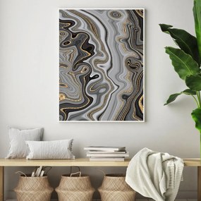 Poster - Abstracție cu linii (A4)