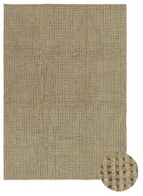 Covor kaki lavabil, țesut manual din lână 200x300 cm Unexpected Wool – Lorena Canals