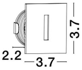 Spot LED ambiental de exterior IP54 PASSAGGIO NVL-9045418