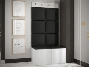 Mobilier hol Tewarota Slim IV (Alb + Negru) . 1104854