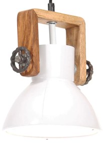 vidaXL Lampă suspendată industrială, 25 w, alb, 19 cm, e27, rotund