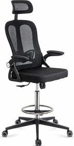 RESIGILAT - Scaun ergonomic de lucru din mesh OFF 650 negru