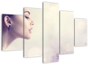 Tablou - Femeia cu lavandă (150x105 cm)