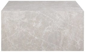 Măsuță de cafea bej cu aspect de marmură 60x80 cm Prague – House Nordic