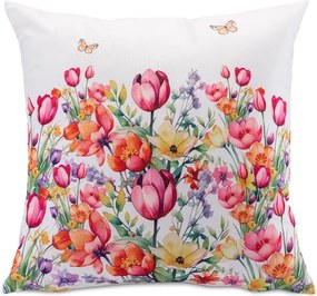 Set de 2 fețe pernuțe FLORI COLORATE 40 x 40 cm