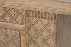 Comoda TV, natur, din lemn de ulm sculptat, Nadoria