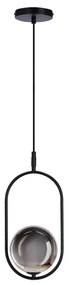 Lustră pe cablu CORDEL 1xG9/28W/230V negru/negru fumuriu