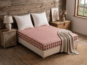 Cearsaf din microfibra TARTAN HEART colorat 180x200 cm