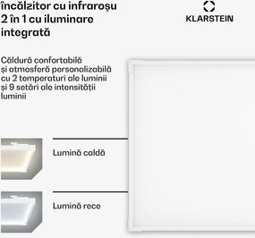 Klarstein Wondersky panou infraroșu | 770 W | 4 - 8 m² | Design minimalist | 120 cm x 60 cm