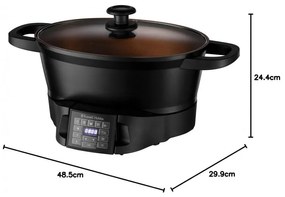 Multicooker Russell Hobbs Good-to-Go 28270-56, 750W, 6.5L, 8 programe, Timer, Manere reci, 59% mai eficient energetic, Usor de curatat, Negru