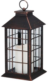 Felinar cu lumânare LED Adda, 14 x 28 x 14 cm,alb cald