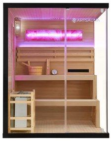 Vnútorná sauna Vantaa 150 so soľnými kameňmi