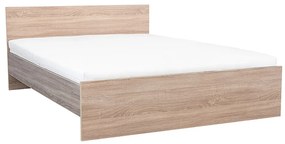 Pat dublu Miami fără cadru de pat 160x200 cm stejar Sonoma-stejar York