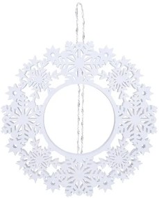 Solight 1V297 - Coroană LED de Crăciun, 10x LED, 2x AA, alb cald