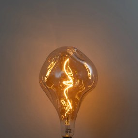 Bec LED E27 dimabil cu filament spiralat PS160 chihlimbar 6W 340 lm 1800K