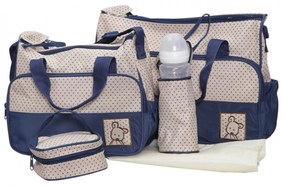 Set 3 genti bebe NOVOKIDS™ Mastella atasabile la carucior, Capacitate mare , Geanta termos pentru biberoane inclusa, dimensiune 39X35X10 cm ,