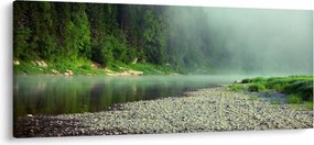 Tablou - Râu lângă pădure (120x50 cm)