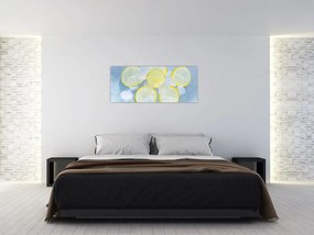 Tablou cu lămâie în gheață (120x50 cm)