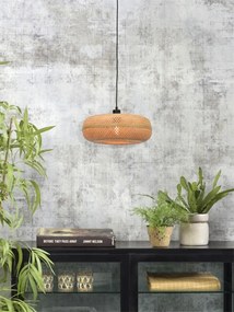 Lustra suspendata eco din bambus Palawan natur, 40x15cm