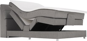 Pat electric reglabil, cu arcuri, gri, 120x200, GERONA NEW