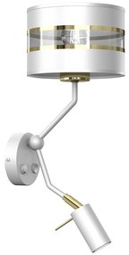 Lampă de perete ULTIMO 1xE27/40W/230V + 1xGU10/MR11/7W albă