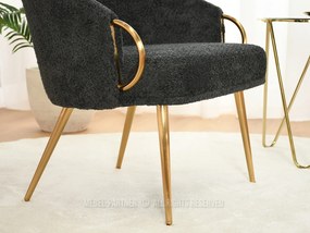 Fotoliu Carma F (negru + auriu). 1109980